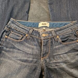 PAIGE Women's Dark Blue Skinny Jeans